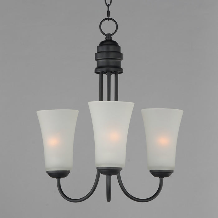 Myhouse Lighting Maxim - 10043FTBK - Three Light Chandelier - Logan - Black