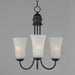Myhouse Lighting Maxim - 10043FTBK - Three Light Chandelier - Logan - Black