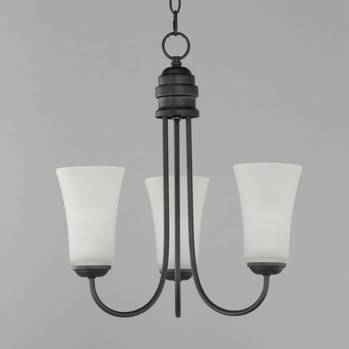 Myhouse Lighting Maxim - 10043FTBK - Three Light Chandelier - Logan - Black