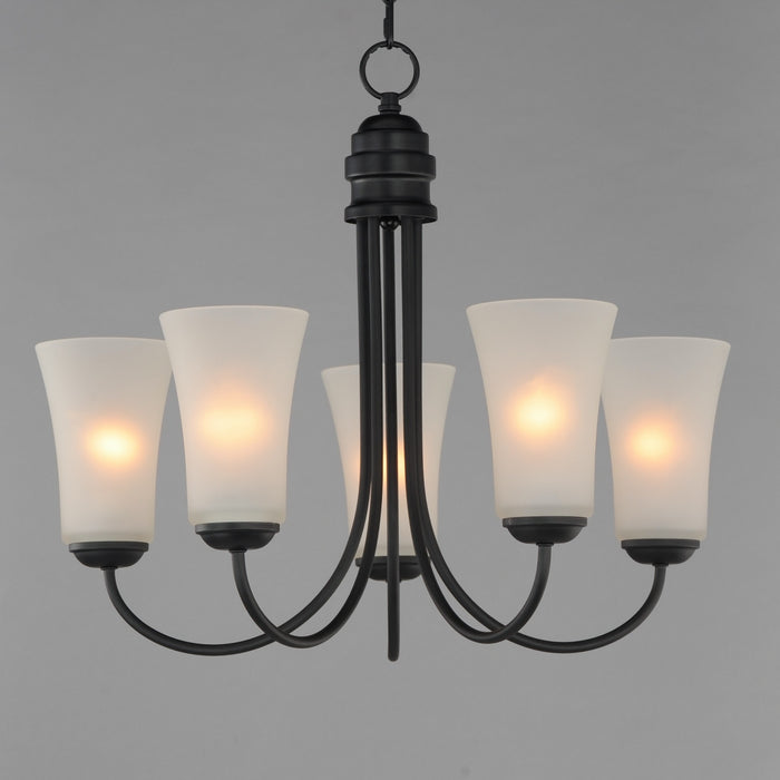 Myhouse Lighting Maxim - 10045FTBK - Five Light Chandelier - Logan - Black
