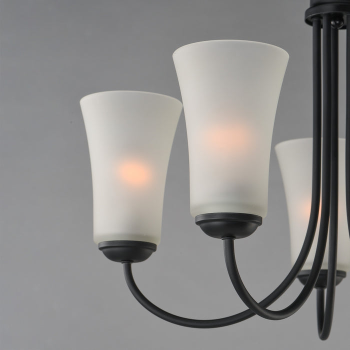 Myhouse Lighting Maxim - 10045FTBK - Five Light Chandelier - Logan - Black
