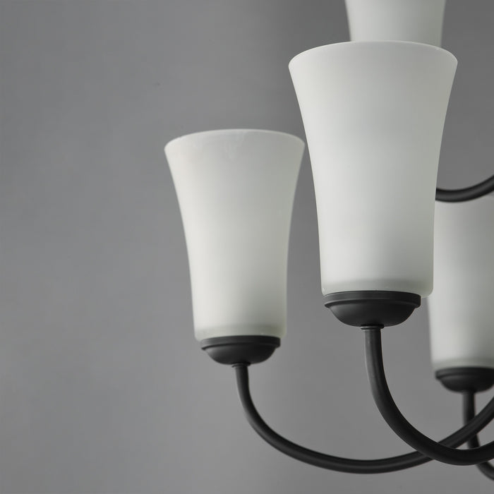 Myhouse Lighting Maxim - 10046FTBK - Nine Light Chandelier - Logan - Black