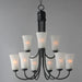 Myhouse Lighting Maxim - 10046FTBK - Nine Light Chandelier - Logan - Black