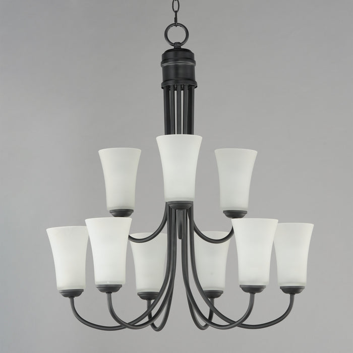Myhouse Lighting Maxim - 10046FTBK - Nine Light Chandelier - Logan - Black
