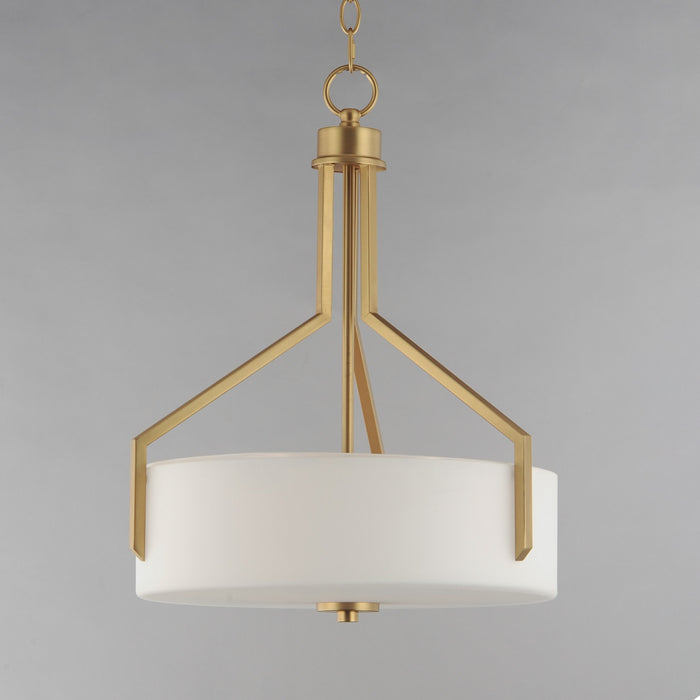 Myhouse Lighting Maxim - 21287SWNAB - Three Light Pendant - Dart - Natural Aged Brass