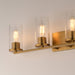 Myhouse Lighting Maxim - 10464CDNAB - Four Light Bath Vanity - Livingston - Natural Aged Brass