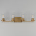 Myhouse Lighting Maxim - 10464CDNAB - Four Light Bath Vanity - Livingston - Natural Aged Brass
