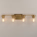 Myhouse Lighting Maxim - 10464CDNAB - Four Light Bath Vanity - Livingston - Natural Aged Brass