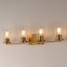 Myhouse Lighting Maxim - 10464CDNAB - Four Light Bath Vanity - Livingston - Natural Aged Brass