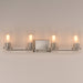 Myhouse Lighting Maxim - 10464CDSN - Four Light Bath Vanity - Livingston - Satin Nickel