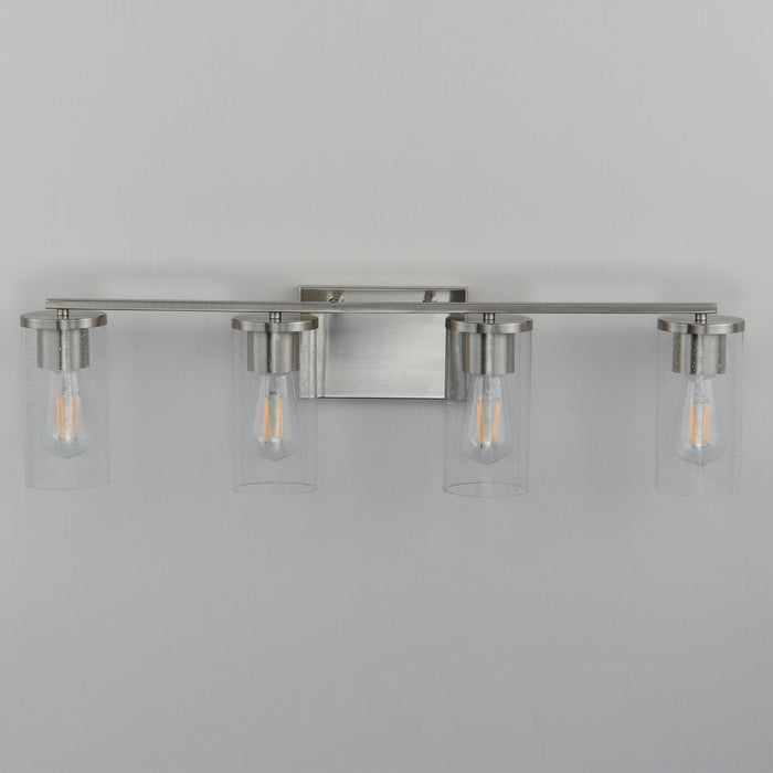 Myhouse Lighting Maxim - 10464CDSN - Four Light Bath Vanity - Livingston - Satin Nickel