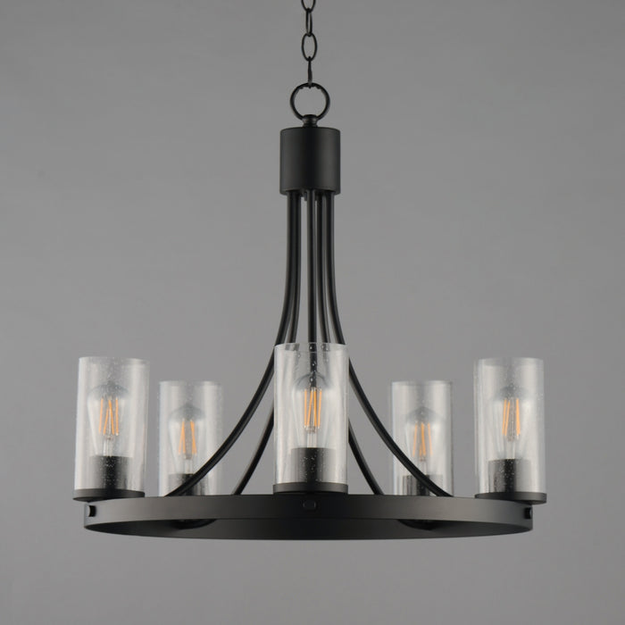 Myhouse Lighting Maxim - 10465CDBK - Five Light Chandelier - Livingston - Black