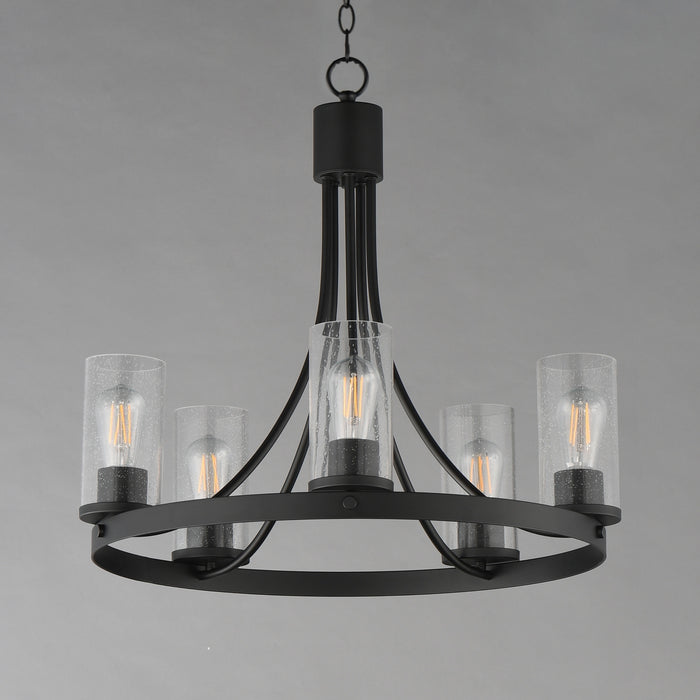 Myhouse Lighting Maxim - 10465CDBK - Five Light Chandelier - Livingston - Black