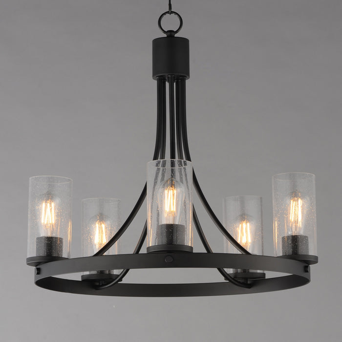 Myhouse Lighting Maxim - 10465CDBK - Five Light Chandelier - Livingston - Black