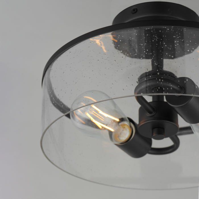 Myhouse Lighting Maxim - 10469CDBK - Two Light Semi-Flush Mount - Livingston - Black