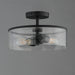 Myhouse Lighting Maxim - 10469CDBK - Two Light Semi-Flush Mount - Livingston - Black