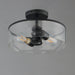 Myhouse Lighting Maxim - 10469CDBK - Two Light Semi-Flush Mount - Livingston - Black