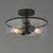 Myhouse Lighting Maxim - 10469CDBK - Two Light Semi-Flush Mount - Livingston - Black