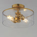 Myhouse Lighting Maxim - 10469CDNAB - Two Light Semi-Flush Mount - Livingston - Natural Aged Brass