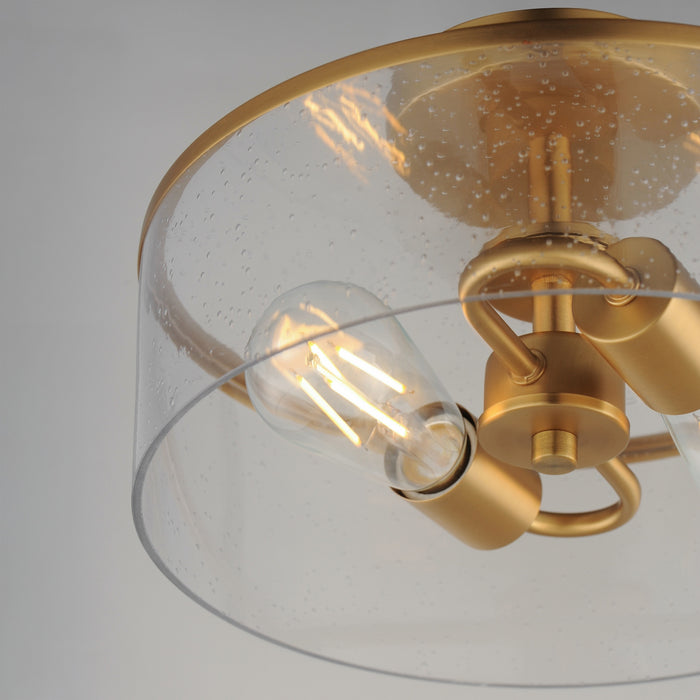 Myhouse Lighting Maxim - 10469CDNAB - Two Light Semi-Flush Mount - Livingston - Natural Aged Brass