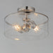 Myhouse Lighting Maxim - 10469CDSN - Two Light Semi-Flush Mount - Livingston - Satin Nickel