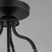Myhouse Lighting Maxim - 5681CLBK - One Light Semi-Flush Mount - Bellmore - Black