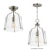 Myhouse Lighting Maxim - 5681CLSN - One Light Semi-Flush Mount - Bellmore - Satin Nickel