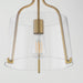 Myhouse Lighting Maxim - 5681CLNAB - One Light Semi-Flush Mount - Bellmore - Natural Aged Brass