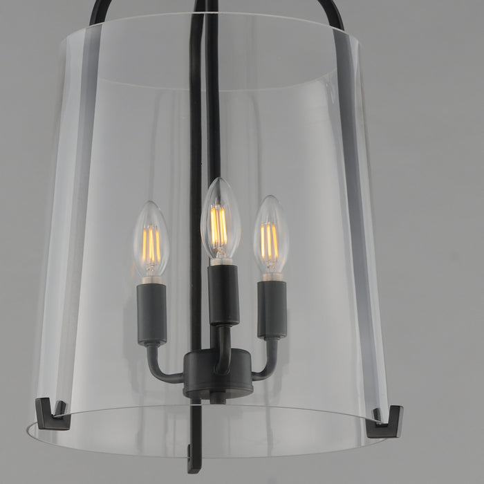 Myhouse Lighting Maxim - 5683CLBK - Three Light Foyer Pendant - Bellmore - Black