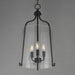 Myhouse Lighting Maxim - 5683CLBK - Three Light Foyer Pendant - Bellmore - Black