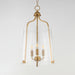 Myhouse Lighting Maxim - 5683CLNAB - Three Light Foyer Pendant - Bellmore - Natural Aged Brass