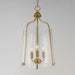 Myhouse Lighting Maxim - 5683CLNAB - Three Light Foyer Pendant - Bellmore - Natural Aged Brass