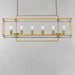 Myhouse Lighting Maxim - 10416NAB - Six Light Linear Pendant - Gridline - Natural Aged Brass