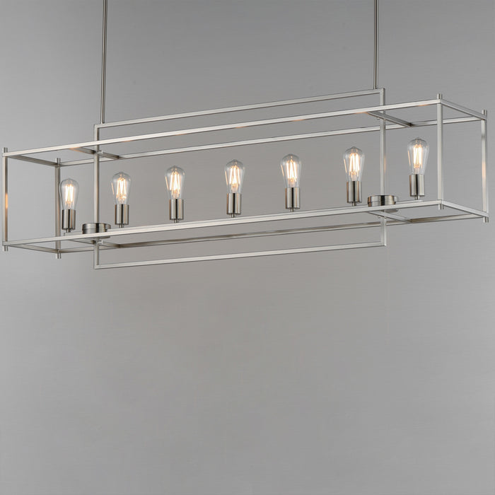 Myhouse Lighting Maxim - 10417SN - Seven Light Linear Pendant - Gridline - Satin Nickel