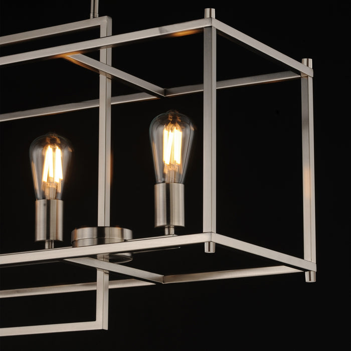 Myhouse Lighting Maxim - 10417SN - Seven Light Linear Pendant - Gridline - Satin Nickel