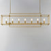Myhouse Lighting Maxim - 10417NAB - Seven Light Linear Pendant - Gridline - Natural Aged Brass