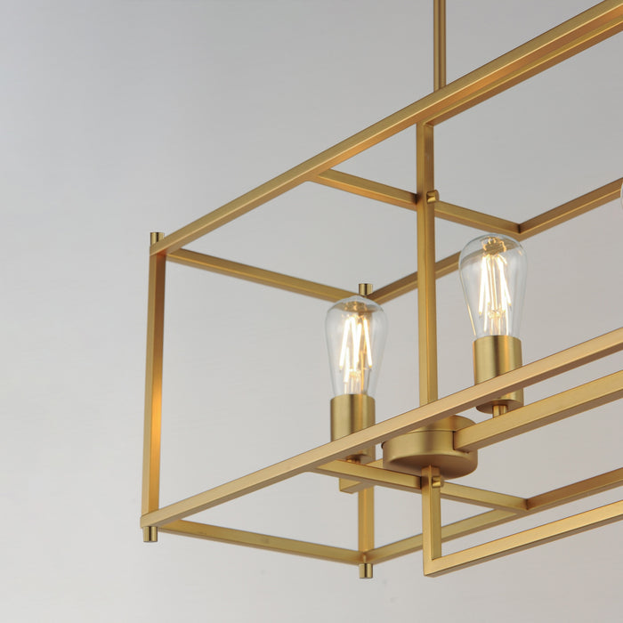 Myhouse Lighting Maxim - 10417NAB - Seven Light Linear Pendant - Gridline - Natural Aged Brass