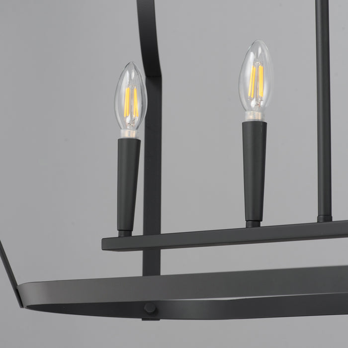Myhouse Lighting Maxim - 10427BK - Six Light Linear Pendant - Arden - Black