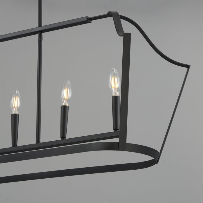 Myhouse Lighting Maxim - 10427BK - Six Light Linear Pendant - Arden - Black