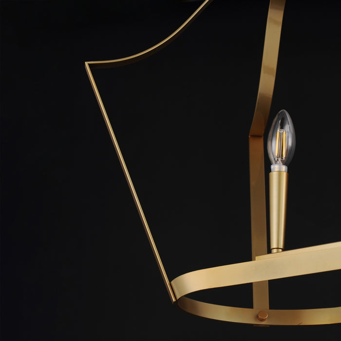 Myhouse Lighting Maxim - 10427NAB - Six Light Linear Pendant - Arden - Natural