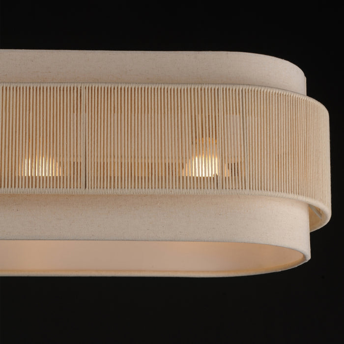Myhouse Lighting Maxim - 12817OFNAB - Seven Light Linear Pendant - Seacliff - Natural Aged Brass