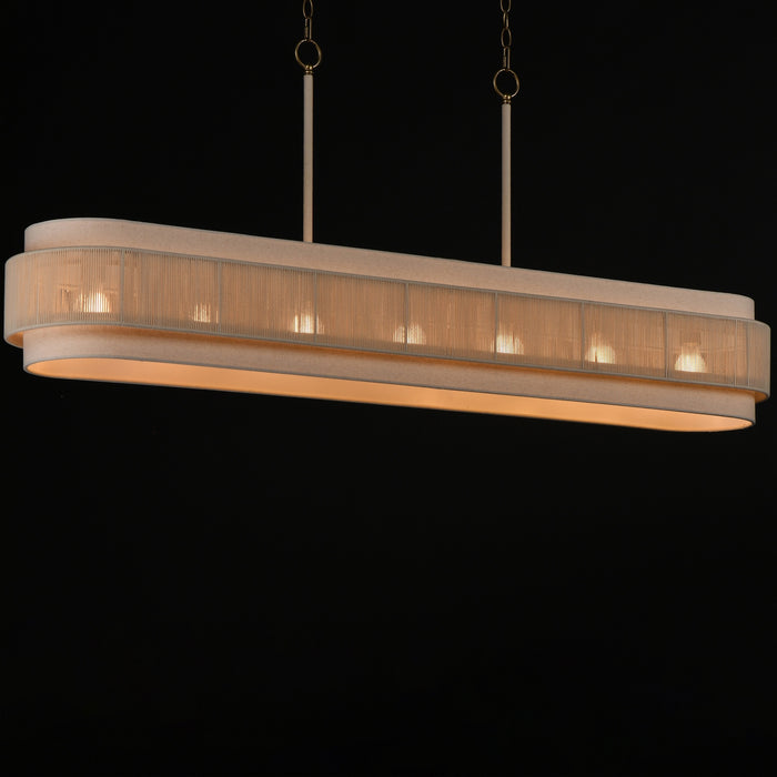 Myhouse Lighting Maxim - 12817OFNAB - Seven Light Linear Pendant - Seacliff - Natural Aged Brass
