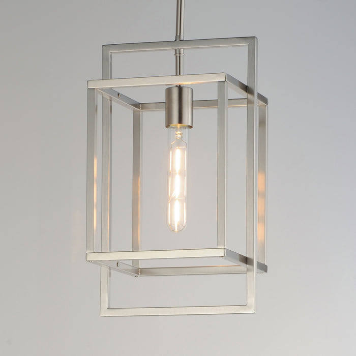 Myhouse Lighting Maxim - 10411SN - One Light Pendant - Gridline - Satin Nickel