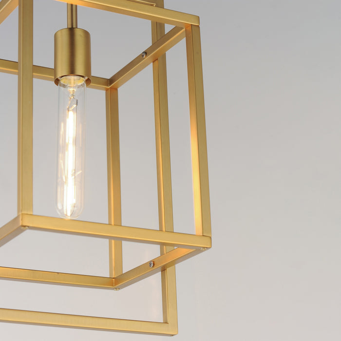 Myhouse Lighting Maxim - 10411NAB - One Light Pendant - Gridline - Natural Aged Brass