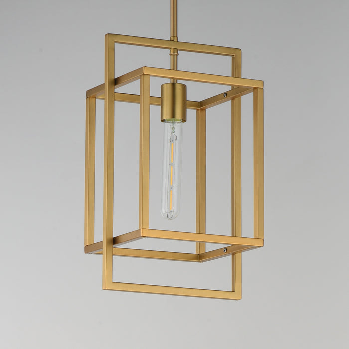 Myhouse Lighting Maxim - 10411NAB - One Light Pendant - Gridline - Natural Aged Brass