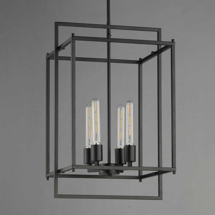 Myhouse Lighting Maxim - 10412BK - Four Light Pendant - Gridline - Black