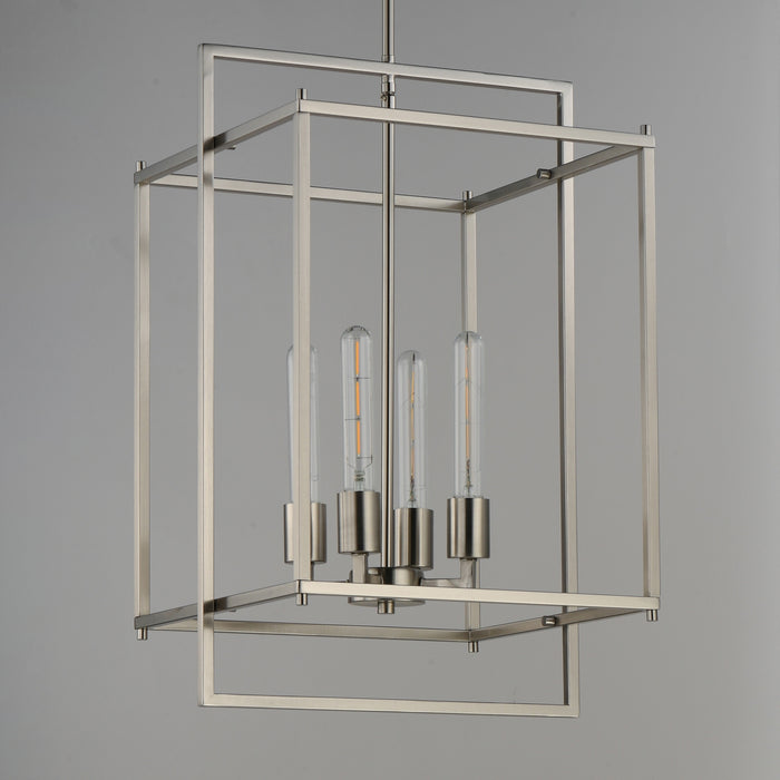 Myhouse Lighting Maxim - 10412SN - Four Light Pendant - Gridline - Satin Nickel