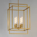 Myhouse Lighting Maxim - 10412NAB - Four Light Pendant - Gridline - Natural Aged Brass