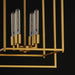 Myhouse Lighting Maxim - 10412NAB - Four Light Pendant - Gridline - Natural Aged Brass