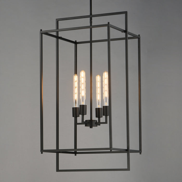 Myhouse Lighting Maxim - 10413BK - Four Light Pendant - Gridline - Black